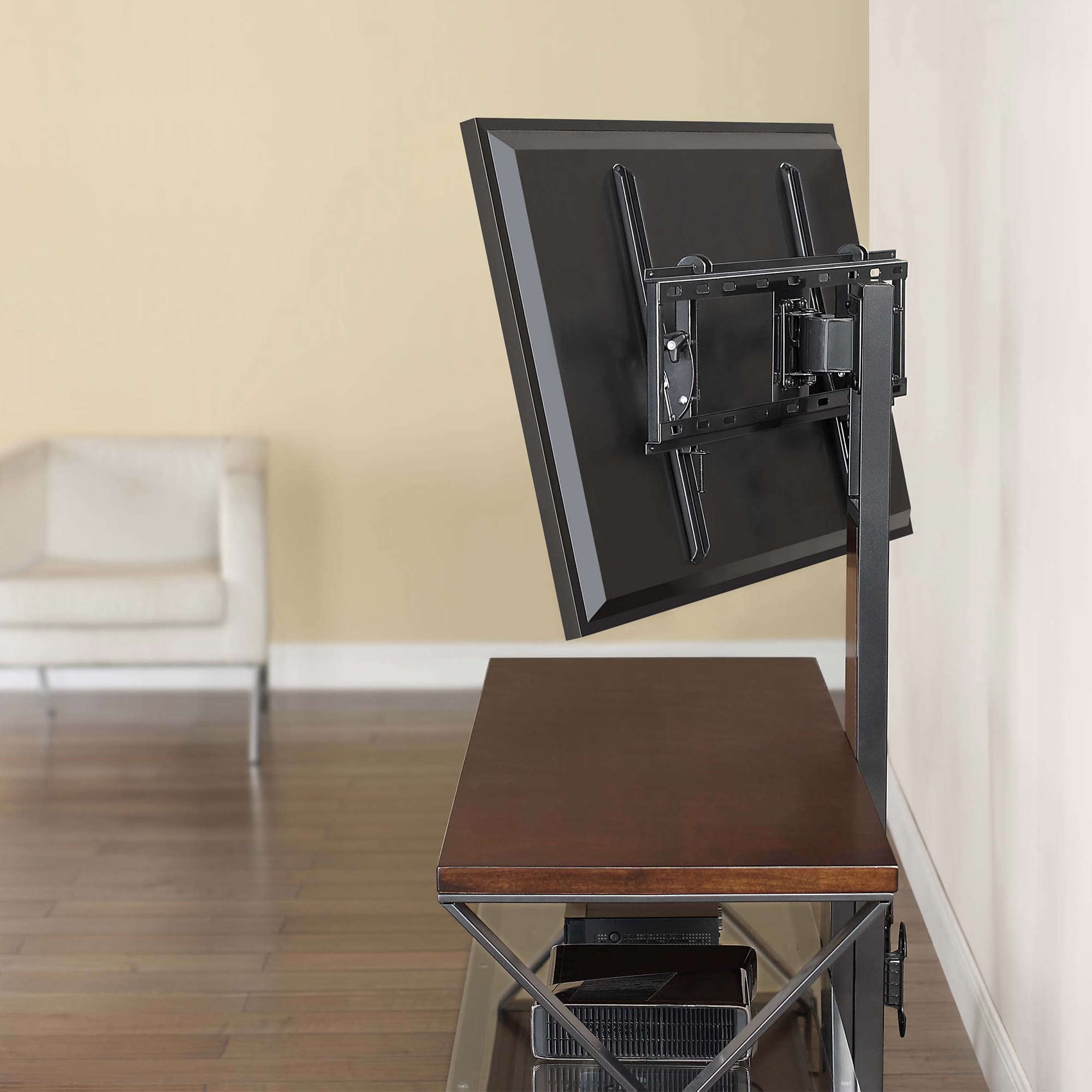 Jaxon 3 In 1 Cognac Tv Stand For Tvs Up To 70