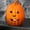 Orange, variant on Niusricy Halloween Pumpkin Candle Lights Flickering Flameless Electric LED Night Light Tea Lights for Room Decoration Supplies