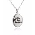 thumbnail image 2 of Sterling Silver Oval Engraved You Are My Sunshine Locket Necklace, 18" Chain, 2 of 5