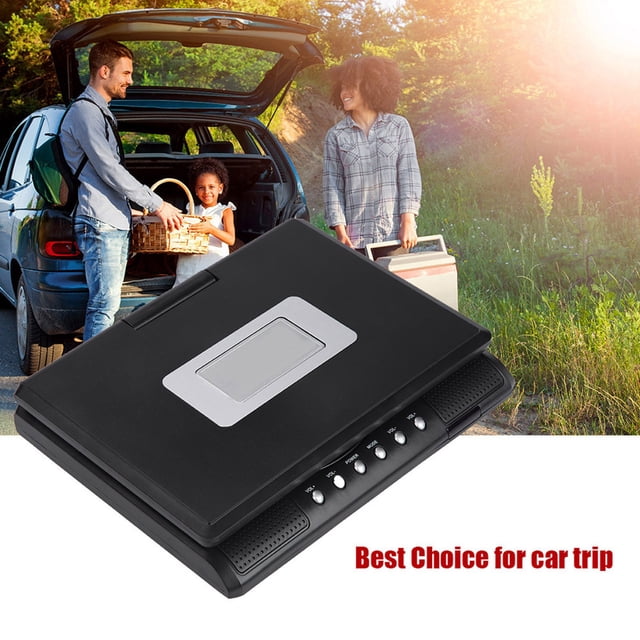 Reproductor de DVD Portátil Rotación de 270 Grados de 7 Pulgadas DVD Móvil con Mini Reproductor de TV Compatible con AVI EVD DVD SVCD VCD CD CD R RW etc negro 100