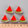 thumbnail image 4 of Transparent Enamel Acrylic Beads Watermelon Red 23.5x25.5x9mm Hole: 3.5mm, 4 of 6
