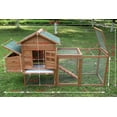 thumbnail image 3 of Outdoor Medium 80'' Wooden Chicken Coop Nest Box Hen House Poultry Cage Pet Hutch Garden, 3 of 8