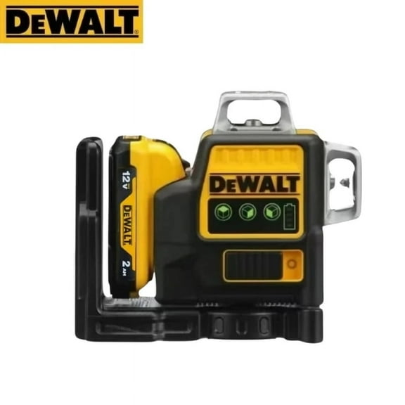 Dewalt DW089LG 12V MAX Green Line Laser 3-Way 360 Degree Professional Laser Level, Yellow (Laser   battery   charger)