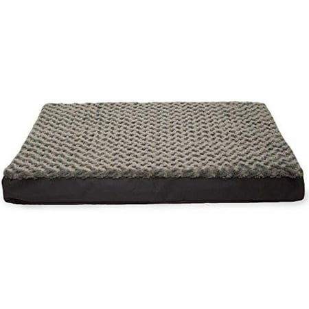 FurHaven Pet Nap Ultra Plush Deluxe Orthopedic Mattress Pet Bed for Dogs and Cats Jumbo Gray