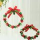thumbnail image 1 of Colgador de puerta de Navidad, corona de cascabel de Navidad, decoración navideña, adorno de corona de cascabel de Navidad, estética elegante, 1 of 5