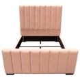 thumbnail image 4 of Diamond Sofa  Venus Vertical Channel Tufted Queen Bed in Blush Pink Velvet, 4 of 7