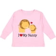thumbnail image 3 of Inktastic I Love My Nanny Boys or Girls Long Sleeve Toddler T-Shirt, 3 of 5