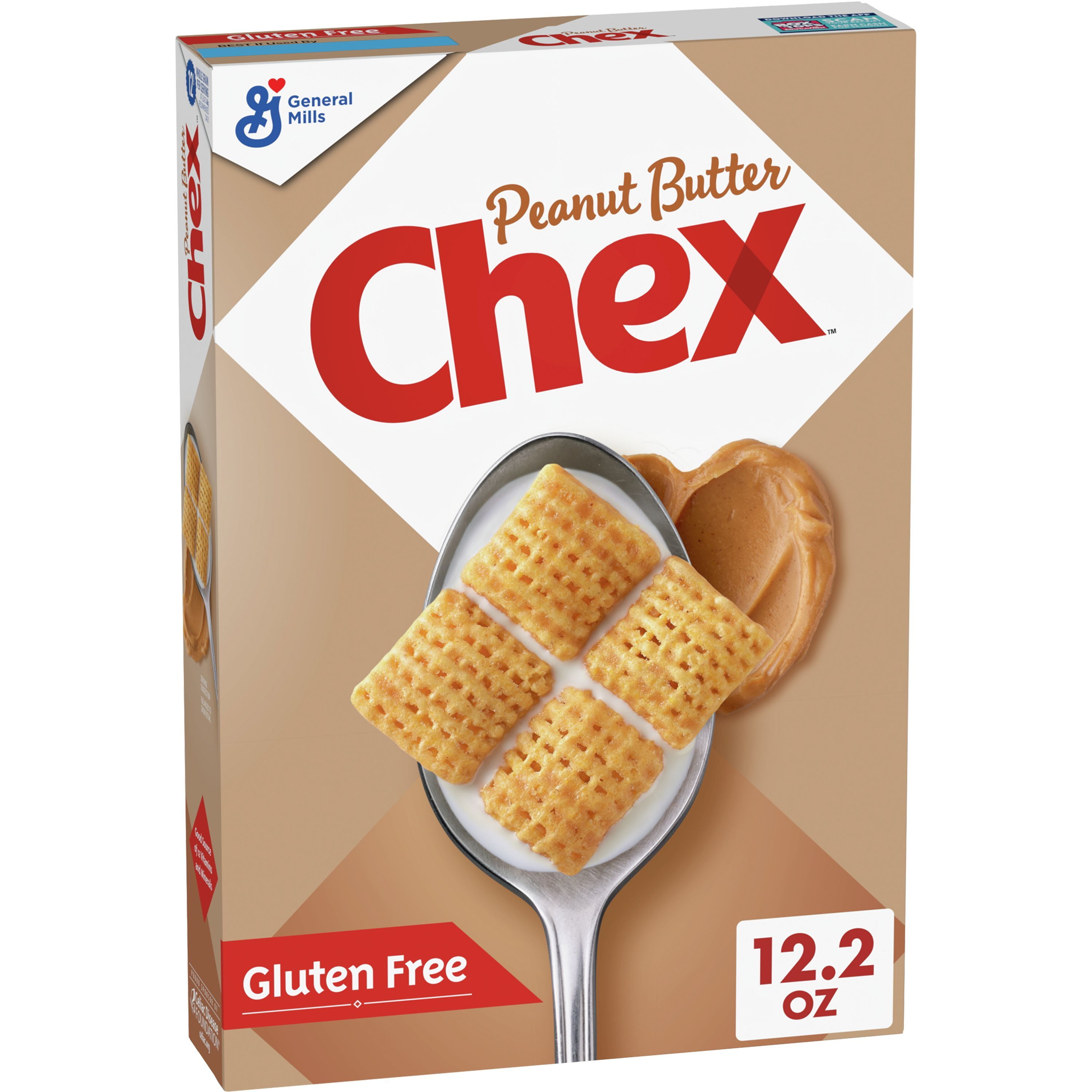 Peanut Butter Chex Cereal, Gluten Free Breakfast Cereal, Made with