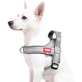 thumbnail image 2 of BadPiggies No Pull Dog Harness Reflective Adjustable Soft Padded Pet Vest with Handle Easy Control for Small Medium Large Dogs (S, Gray), 2 of 10