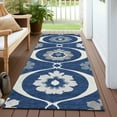 thumbnail image 6 of Addison Rugs Chantille Indoor/Outdoor Transitional Medallions Navy Washable Runner Rug, 2'3" x 7'6", 6 of 6