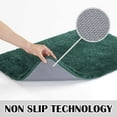 thumbnail image 3 of Bath Rug for Bathroom Non Slip Bathroom Mat (20 x 32, Hunter Green) Water Absorbent Soft Microfiber Shaggy Bathroom Rug Machine Washable Bath Mat for Bathroom Thick Plush Shower Mat, 3 of 6