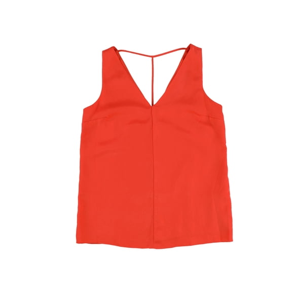 Blusa de punto bar III con espalda en V para mujer naranja extragrande