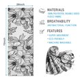 thumbnail image 2 of Pioneer Flower Floral Print Pattern Hot Yoga Mat Towel Non Slip for Hot Yoga - Quick-Drying Yoga Mat Cover with 4 Corner Pockets with Travel Bag - Hot Yoga Towel Non Slip 70"x26", 2 of 6