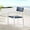White Navy, variant on Modway Raleigh Stackable Outdoor Patio Aluminum Dining Armchair in White Gray