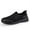 Black, variant on LASUDRAA Mens Walking Shoes Comfortable Breathable Casual Shoes for Seniors