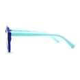 thumbnail image 4 of Kid Girls Flexible Rubber Geometric Keyhole Blue Light Filter Computer Glasses Navy Blue, 4 of 4