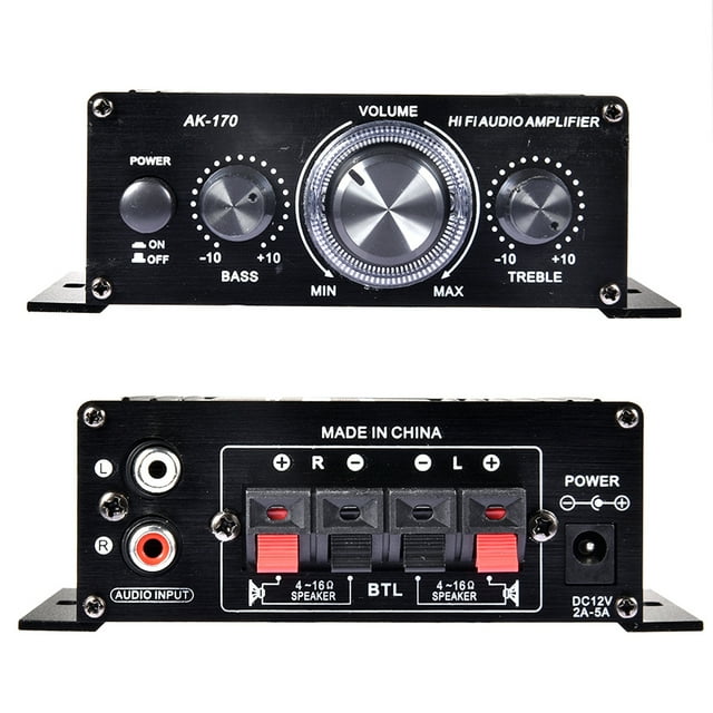 DC12V Amplifier HiFi Car Stereo Music Receiver FM MP3 Power-Amplifier
