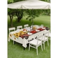 thumbnail image 4 of Outdoor Tablecloth with Umbrella Hole for Patio/Picnic/Party/Camping, Sunflower Truck Waterproof Table Cloth Rectangle Table Cover Washable, Elegant Yellow Floral Summer Botanical (52"x 70"), 4 of 8