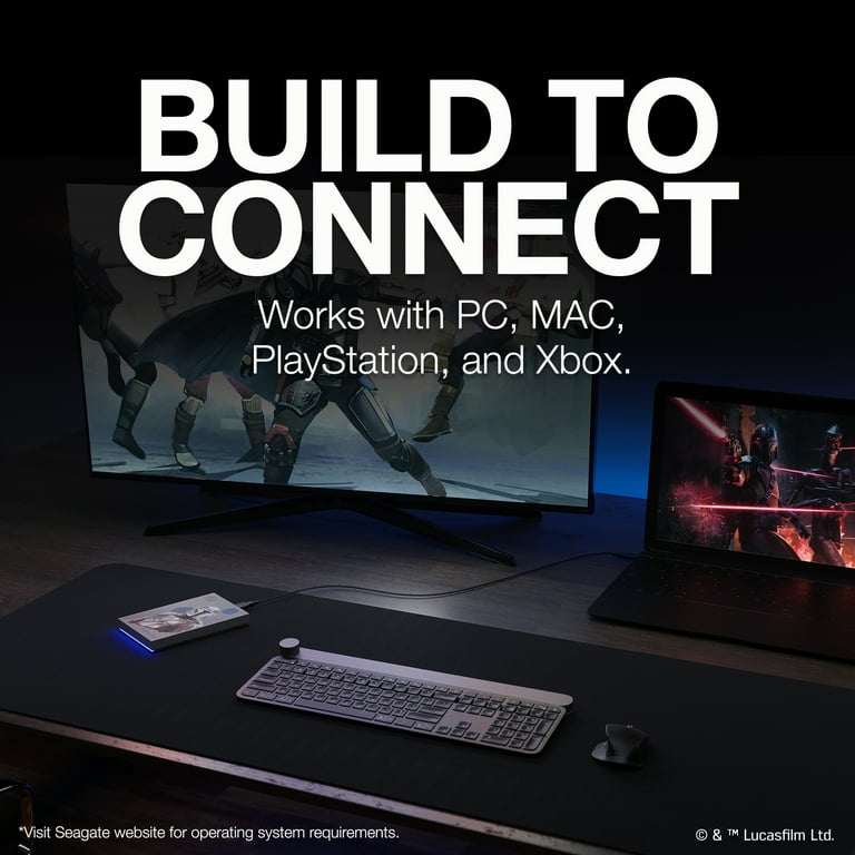 Seagate FireCuda 2TB Star Wars Edition, USB 3.2 Gen 1, Blue LED