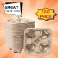 thumbnail image 2 of Portavasos UbozeUIV desechables, compostables, 4 tazas para 240 a 960 ml, 2 of 7