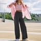 thumbnail image 4 of Pantalones leggings de yoga de cintura alta para mujer - Ropa deportiva de nailon para el gimnasio, cómoda y para todas las estaciones, 4 of 7