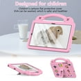thumbnail image 4 of SaniMore EVA Kids Case for Samsung Galaxy Tab A7 10.4" 2020 (SM-T500/T505/T507), Skid-Proof Pen Slot Case for Boys Girls with Kickstand Handle Shockproof Cover for Samsung Tab A7, Pink, 4 of 7