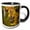 Black/White, variant on 3drose, China, Ningxia. Merlot Grapes at Domaine Helan Mountain Winery., 15oz Two-tone Red Mug