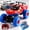 Spider-Red, variant on HNH 1:16 Spider Monster Truck RC Car, 4WD All Terrain Off-road Remote Control Car with 2 Batteries, Lighting, Spray
