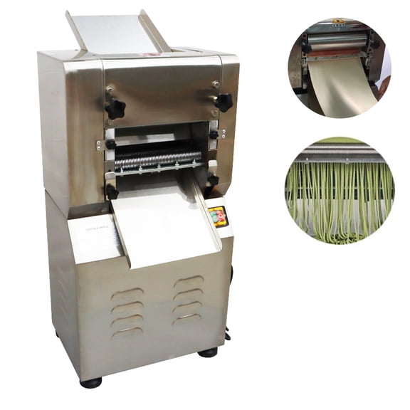 TECHTONGDA Dough Roller Sheet Maker Noodle Press for Dumpling Noodles Drum Length 9.5" 2.2Kw