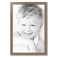 thumbnail image 2 of ArtToFrames 20" x 30" Aged White Gold Picture Frame, 20x30 inch Silver Wood Poster Frame (WOM-2036), 2 of 7