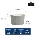 thumbnail image 2 of 10 Strawberry Street Roma 10 oz Round Ramekin, Set of 6, 2 of 4