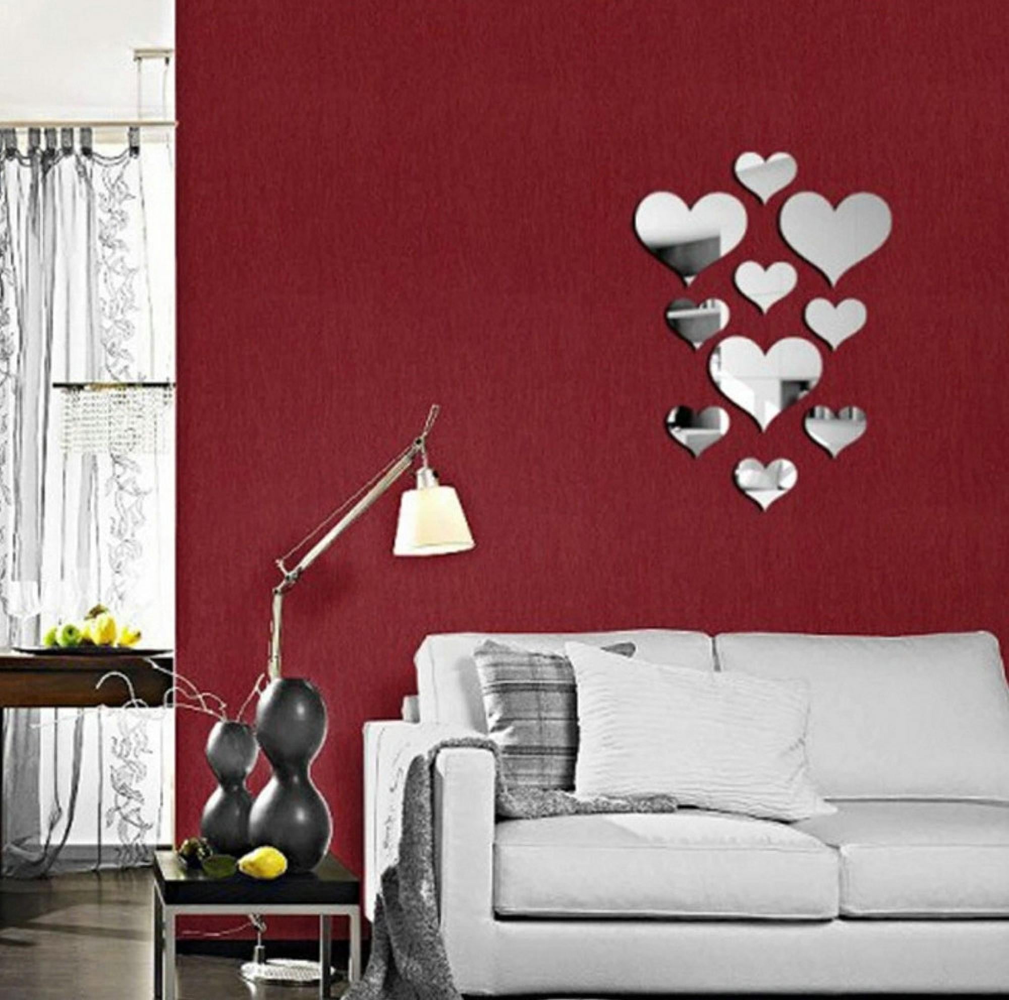 Love Hearts Pack of 40 Wall Art Vinyl Stickers Murals Decals Transfers 