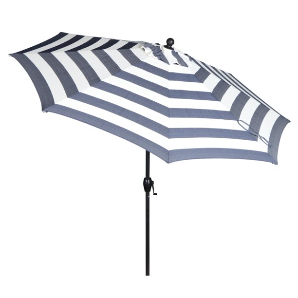 Better Homes & Gardens 9' Premium Patio Umbrella Blue Cabana