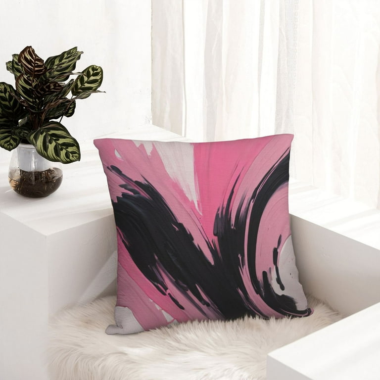 Pink and black pillows hotsell