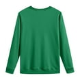 thumbnail image 4 of Moda mujer cuello redondo Casual manga larga Halloween impreso sudadera Tops blusa Pompotops FGAJ6497, 4 of 4