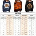 thumbnail image 2 of Womens Sweatshirts Jumper Crewneck Casual Pullover Tops Halloween Print Long-sleeved Sweatshirt Casual Blouse Pullover, 2 of 3
