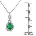 thumbnail image 4 of Mauli Jewels Engagement Necklace for Women 2.60 Carat Unique Oval Shape Gemstone And Diamond Pendant 4 prongs 10K White Gold With 18'' Rope Chain|Silver Chain, 4 of 7