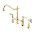thumbnail image 1 of Kingston Brass Heritage 8" Center Kitchen Faucet With Side Sprayer, 1 of 9
