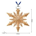 thumbnail image 5 of Sylvtty Christmas Ornaments Clear Faceted Snowflake Pendant for Christmas Tree Decoration Women Earring Jewelry, 5 of 7