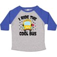 thumbnail image 3 of Inktastic I Ride the Cool Bus with Yellow Bus Boys or Girls Toddler T-Shirt, 3 of 5