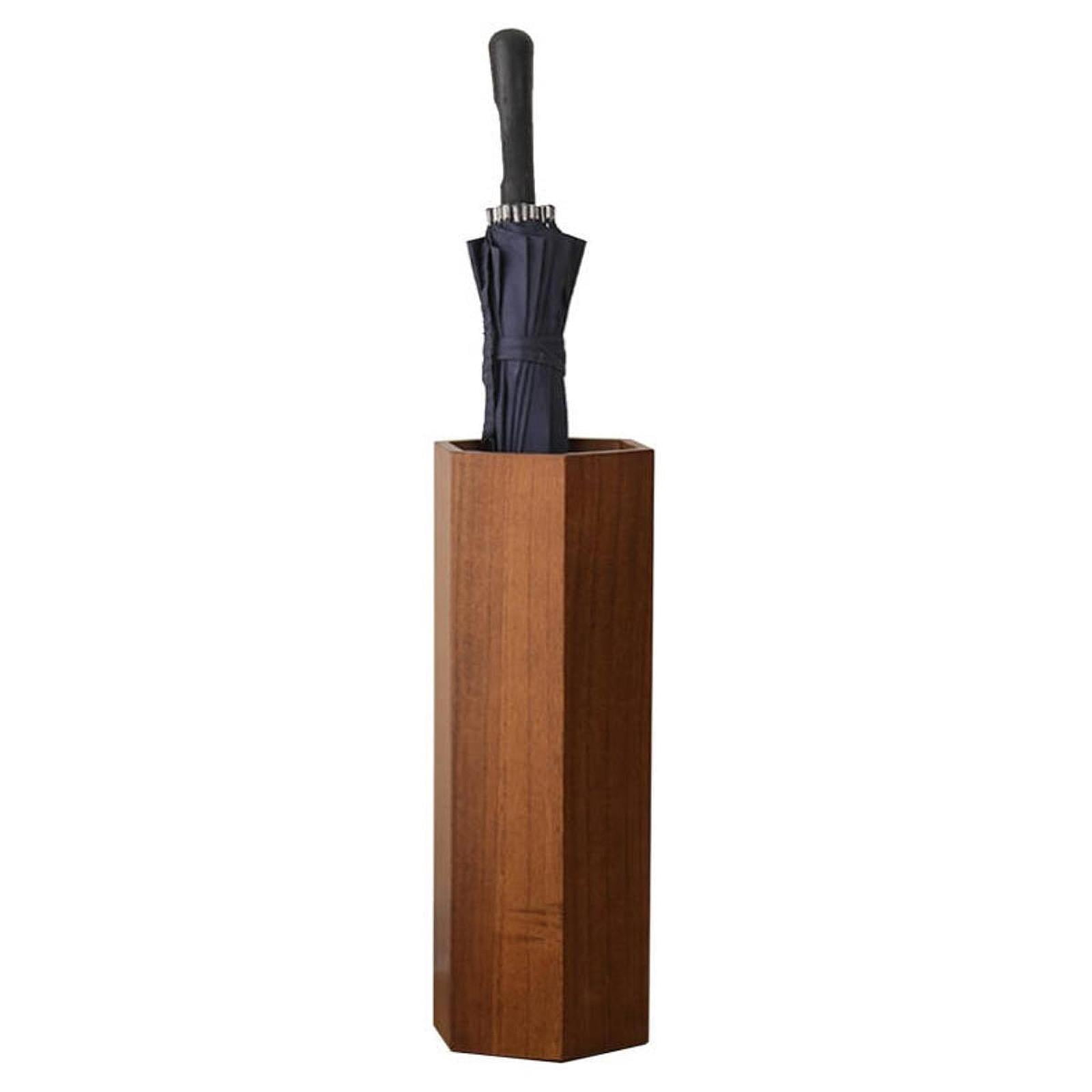 colaxi Umbrella Holder Cane Holder Creative Gift Idea Space Saving Entry Hallway Decor Umbrella Stand for Living Room Entryway Hotel Dark Brown