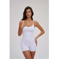 thumbnail image 5 of PISONIC Women 2 Piece Workout Sets High Waisted Tummy Control Biker Shorts Halter Padded Tank Tops, 5 of 7