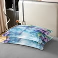 thumbnail image 4 of Erosebridal Housse de Couette Boho Libellule 100 % Coton Format Grand, Impression Aquarelle Housse de Couette 100 % Coton Grand, Déco de Fleurs de Rêve, Réversible (Sans Couette), 4 of 8