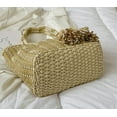 thumbnail image 6 of CoCopeaunts Straw Bag for women Summer Beach Bag Woven Hobo Handbag Retro Tote Bag Top Handle Bag Vacation Bucket Bag, 6 of 7