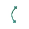 thumbnail image 6 of Luxe Modz 16G Curved Barbell Eyebrow Ring Solid Titanium Piercing Jewelry Men Women - Sold Individually, 6 of 9