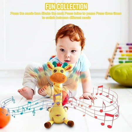 12 Dancing Giraffe Singing 10 Children S Song Stuffed Baby Toy Repeats What You Say Colorful Glowing Giraffe Plush Interactive Toys(1Pc) 12 Dancing Giraffe Singing 10 Children S Song Stuffed Baby Toy Repeats What You Say Colorful Glowing Giraffe Plush Interactive Toys(1Pc)