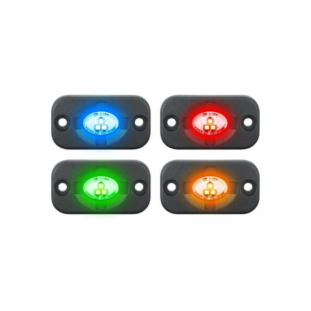 Kit de 4 Faros LED DB Link Lighting Solutions DBSMRGB-4 RGB LED 6 Watts 10-30 Volts DB Link Lighting Solutions DBSMRGB-4
