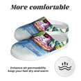thumbnail image 6 of Disketp Alligator Donut Pool Float Women's Men's Slippers Plush Slip-On House Slipper for Winter Indoor Soft Cushion Non-slip Fluffy Slides Slippers-37/38, 6 of 7