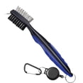 thumbnail image 1 of Golf Brush and Groove Cleaner with Retractable Pull Strap Blue, 1 of 5