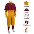 thumbnail image 2 of Aang Cosplay 5-Piece Set Anime Costume Halloween Disguise Carnival Party Costume for Adults!zz42, 2 of 4